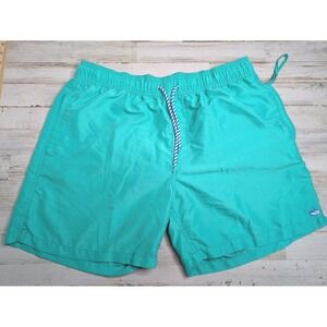 Southern Tide The Skipjack‎ Swim Trunks Mens Size Medium Aqua Green Blue Lined